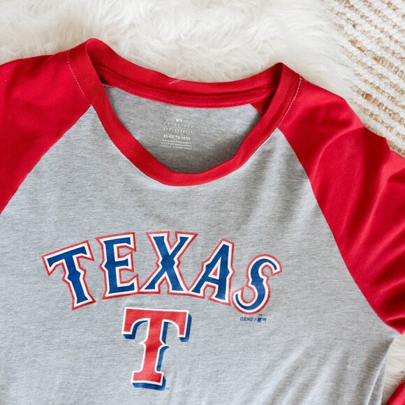 GENUINE MERCHANDISE TEXAS RANGERS HENLEY SHIRT YOUTH XL 18-20 - Picture 3 of 6